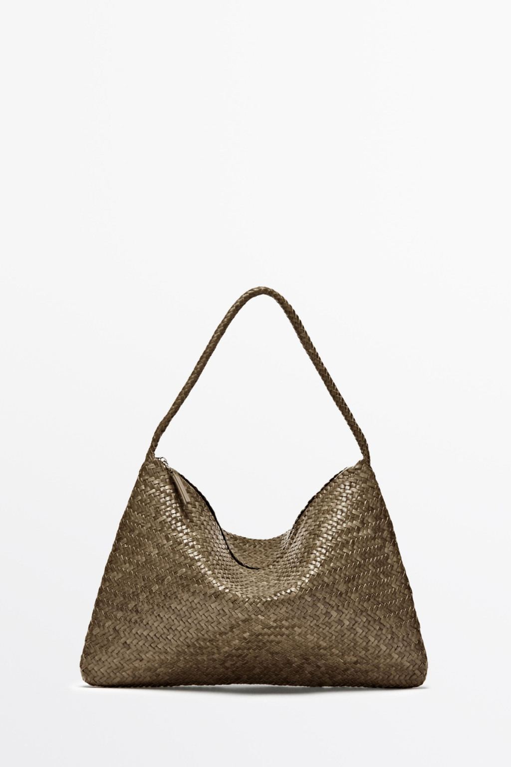 SAC À BANDOULIÈRE EN CUIR TRESSÉ