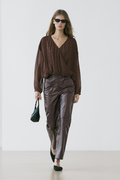 BLOUSE FLUIDE CACHE-CŒUR À POIS