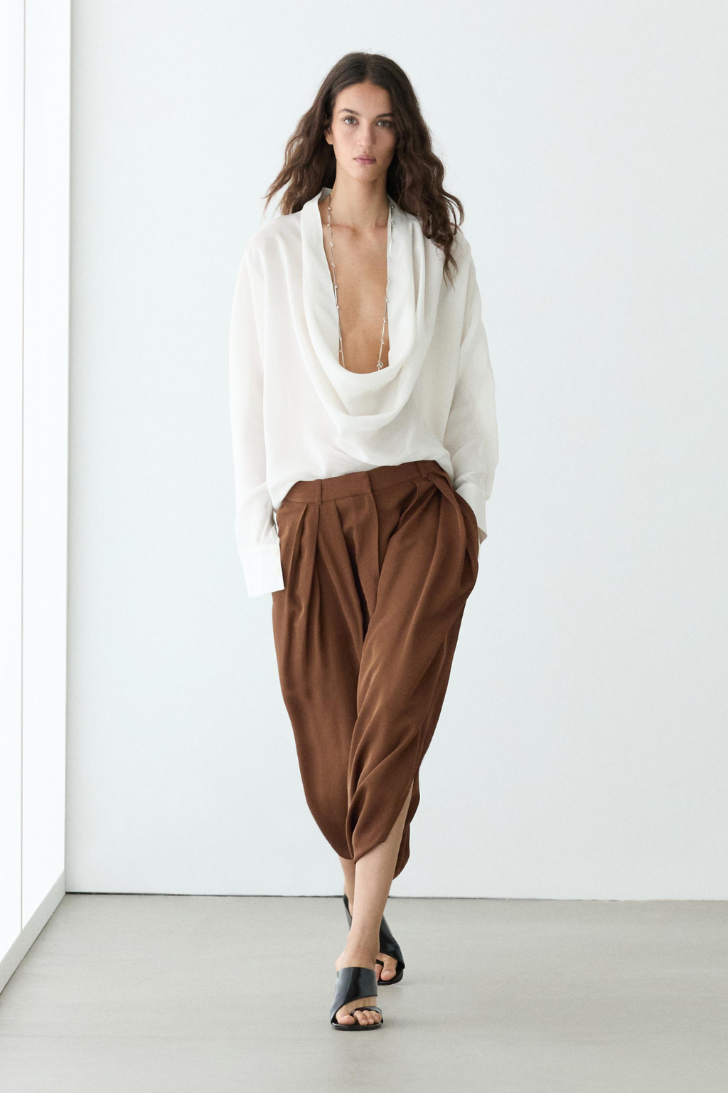 JUPE-CULOTTE FLUIDE PLISSÉE