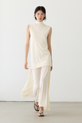 ROBE MIDI EN MAILLE COMBINÉE
