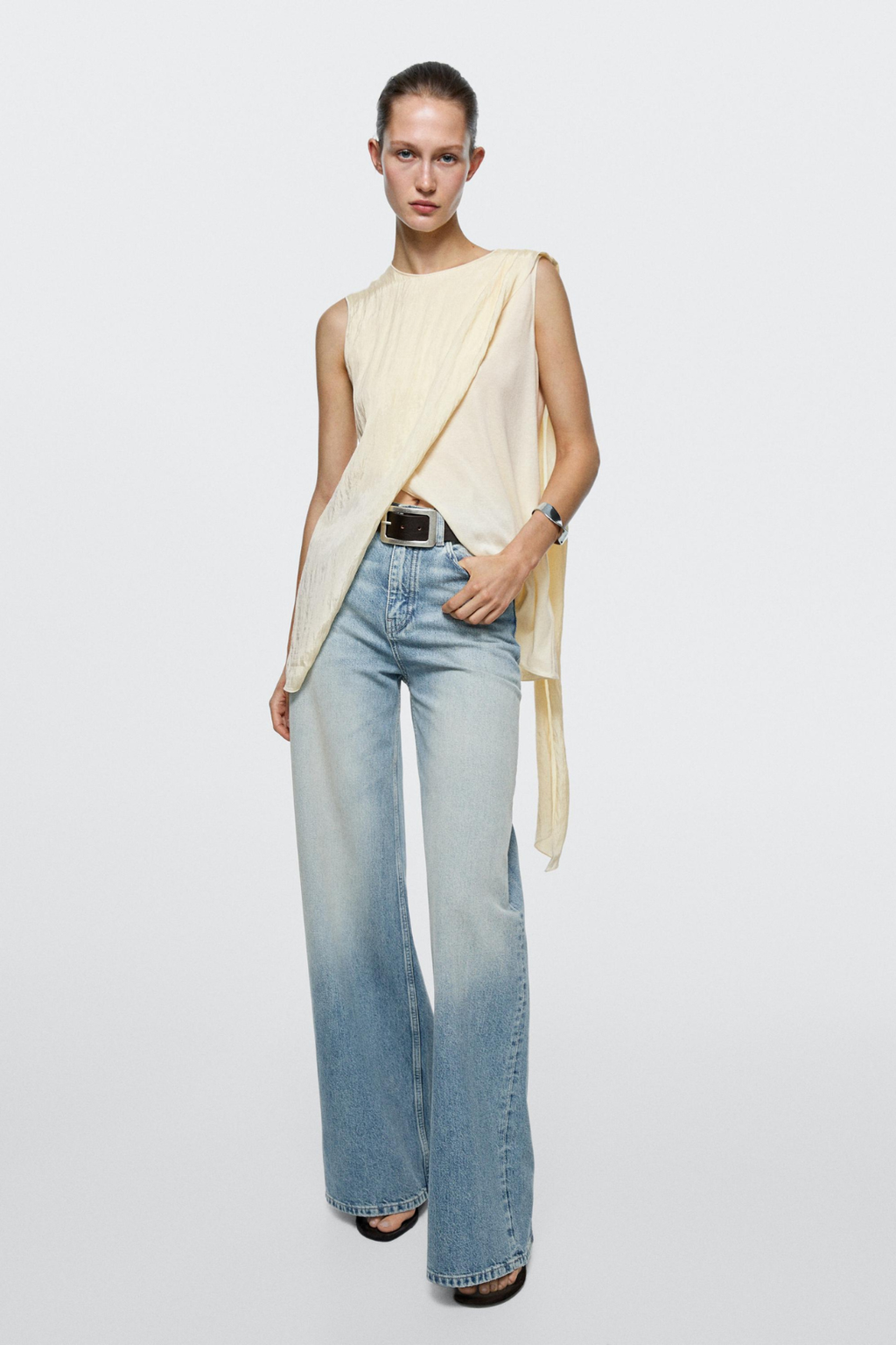 JEAN WIDE LEG TAILLE HAUTE