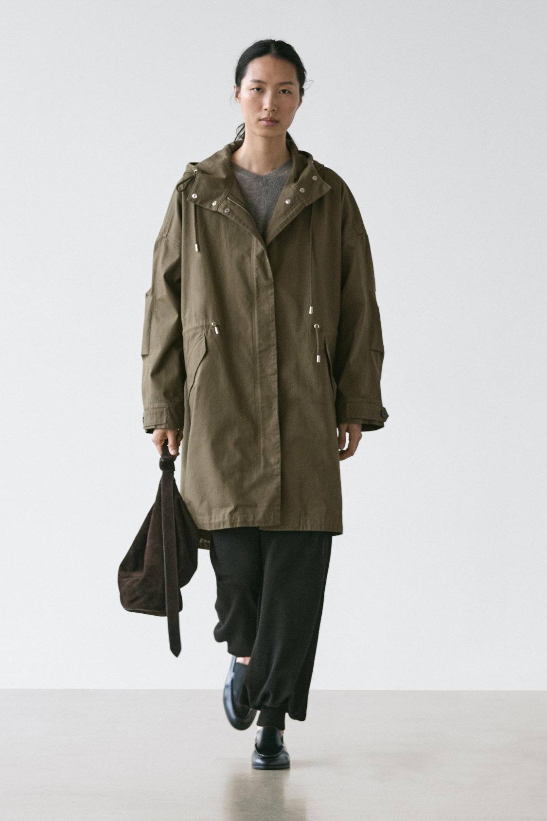 PARKA LONGUE EN COTON