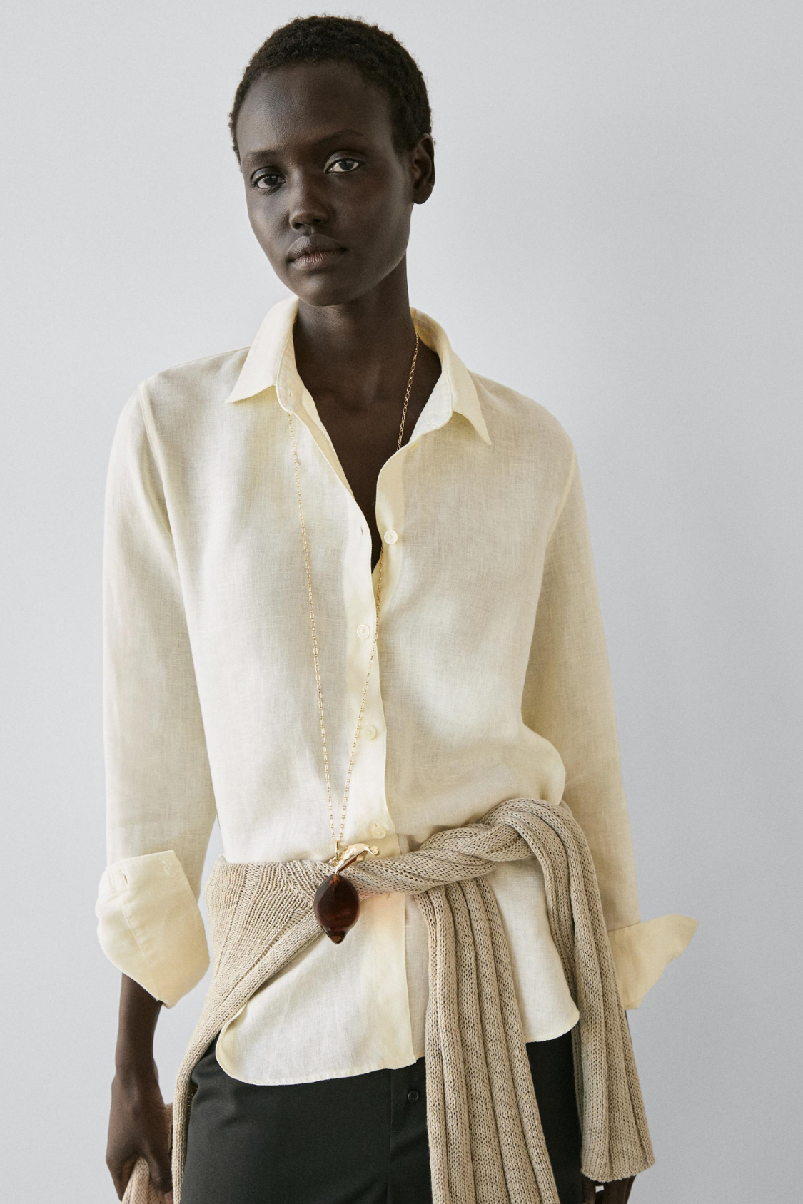 CHEMISE FLUIDE 100 % LIN