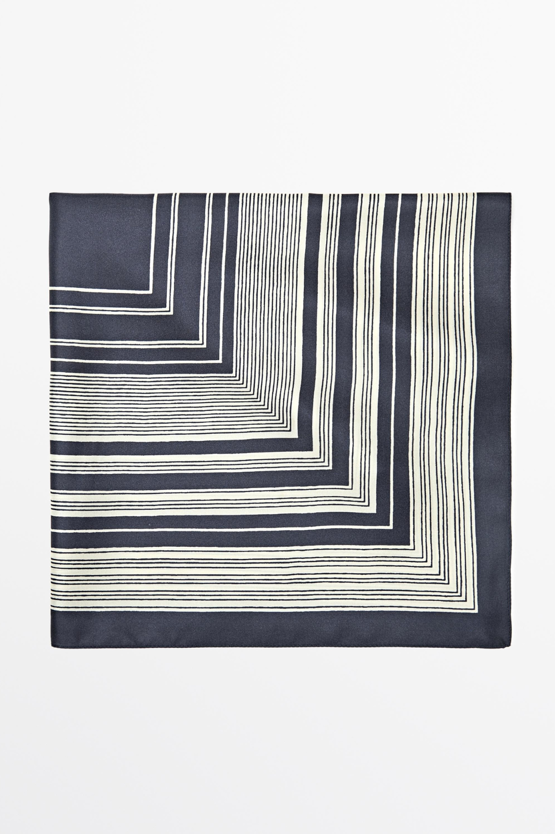 FOULARD À RAYURES 100 % SOIE