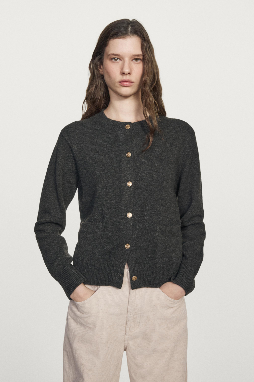 CARDIGAN BOUTONS DORÉS