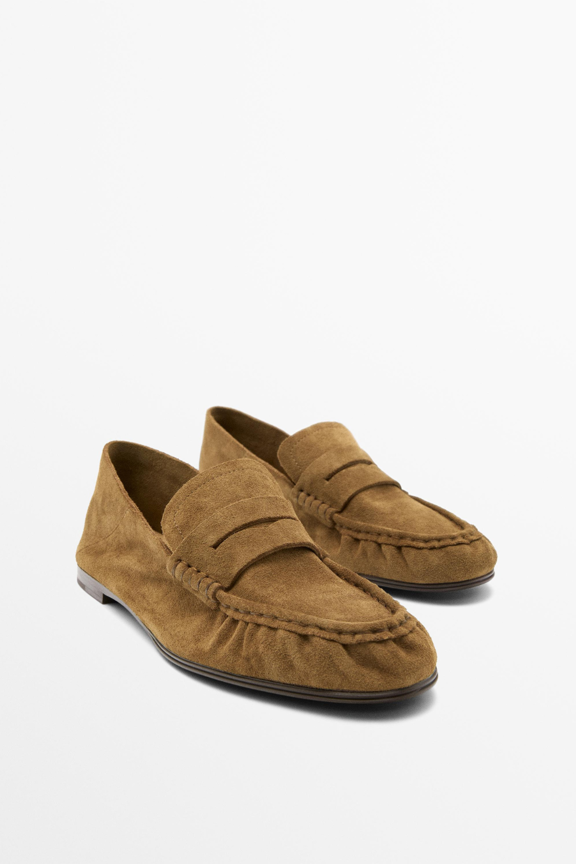 MOCASSIN EN CROÛTE DE CUIR SOUPLE