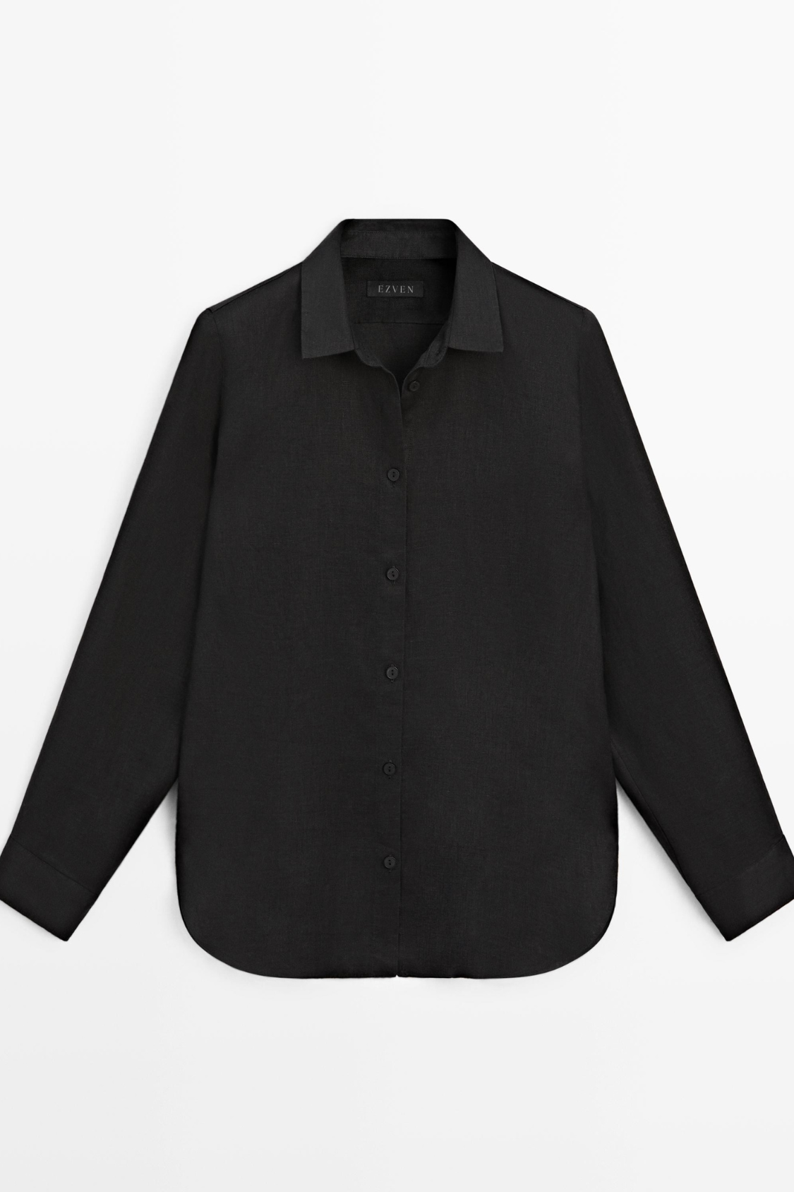 CHEMISE FLUIDE 100 % LIN NOIR