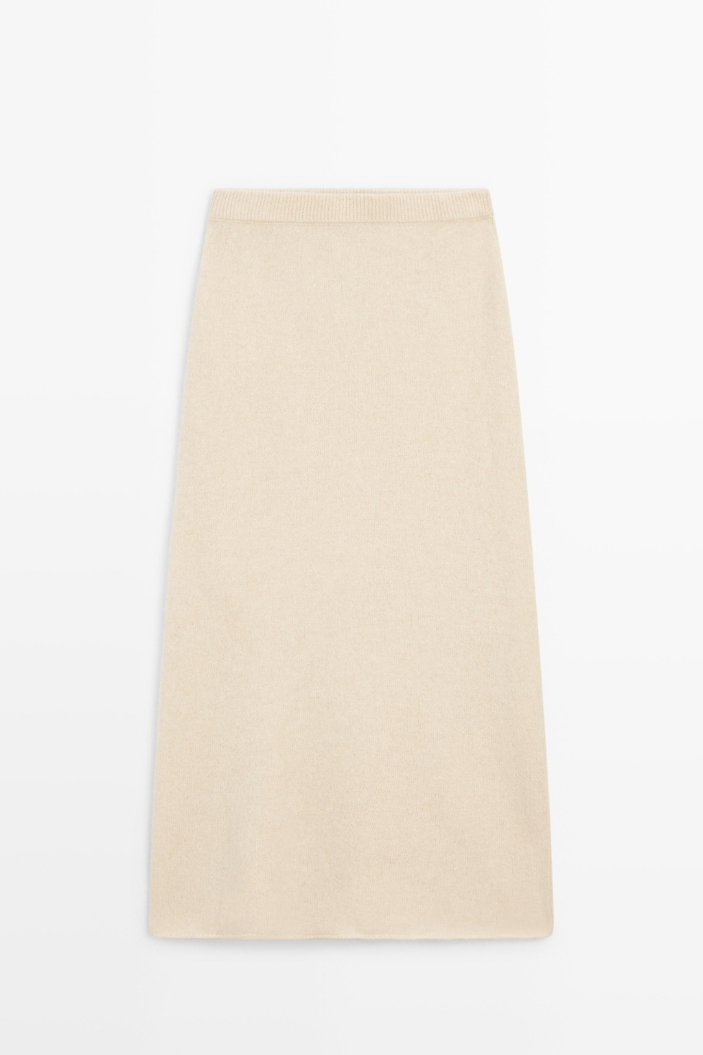 JUPE MIDI EN MAILLE DE LAINE ET D’ALPAGA
