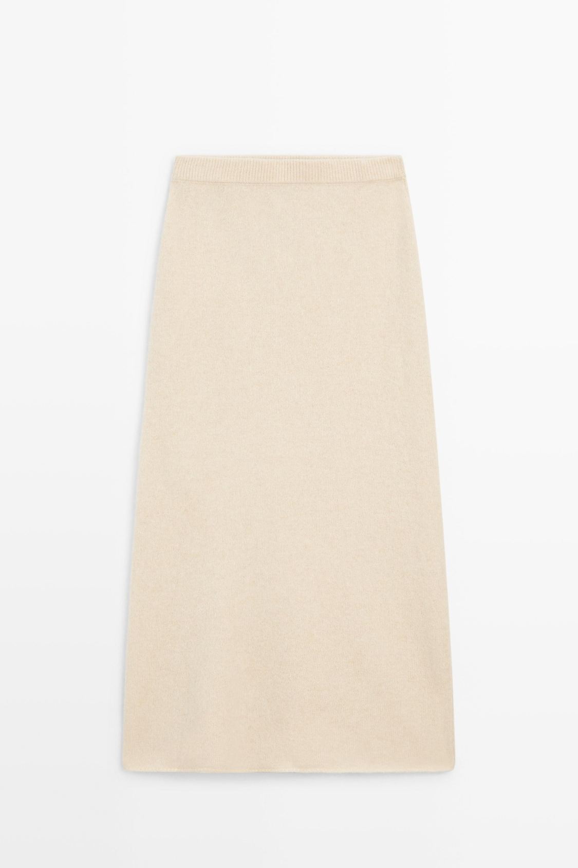 JUPE MIDI EN MAILLE DE LAINE ET D’ALPAGA