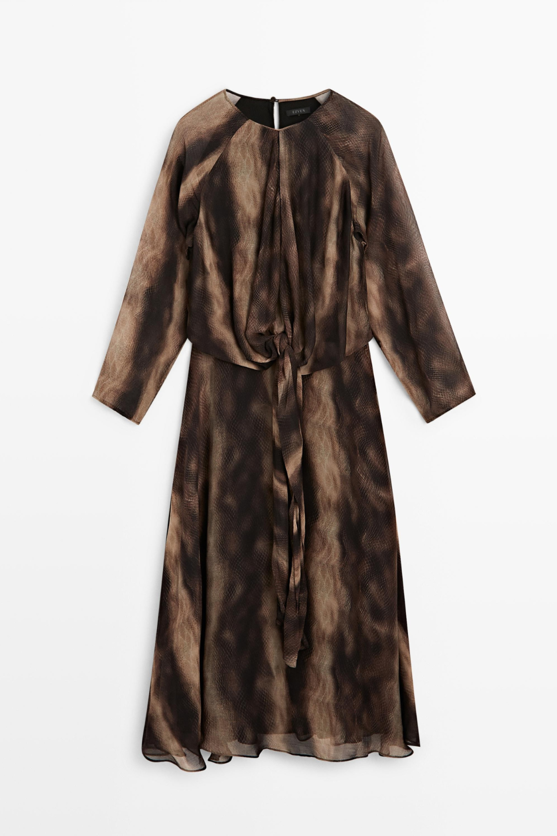 ROBE FLUIDE À IMPRIMÉ ANIMAL