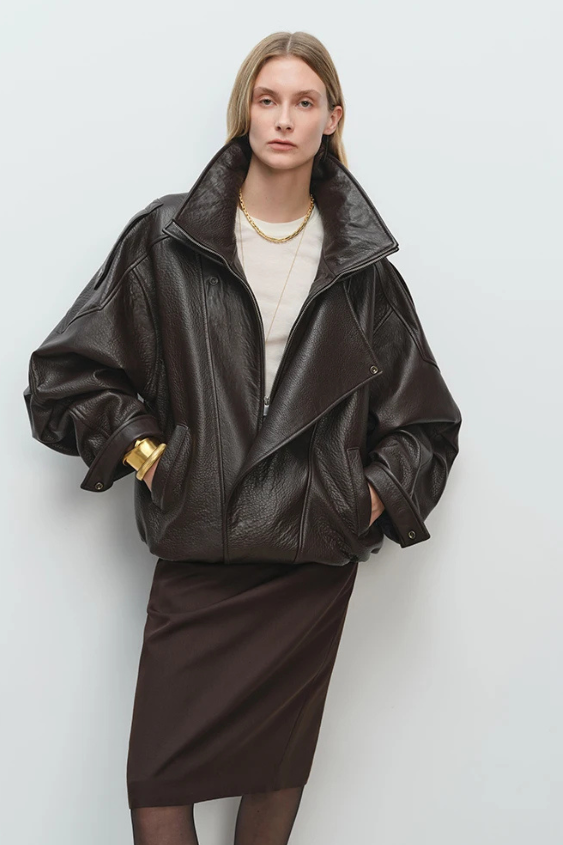 BIKERJACKE IN PREMIUM-LEDEROPTIK