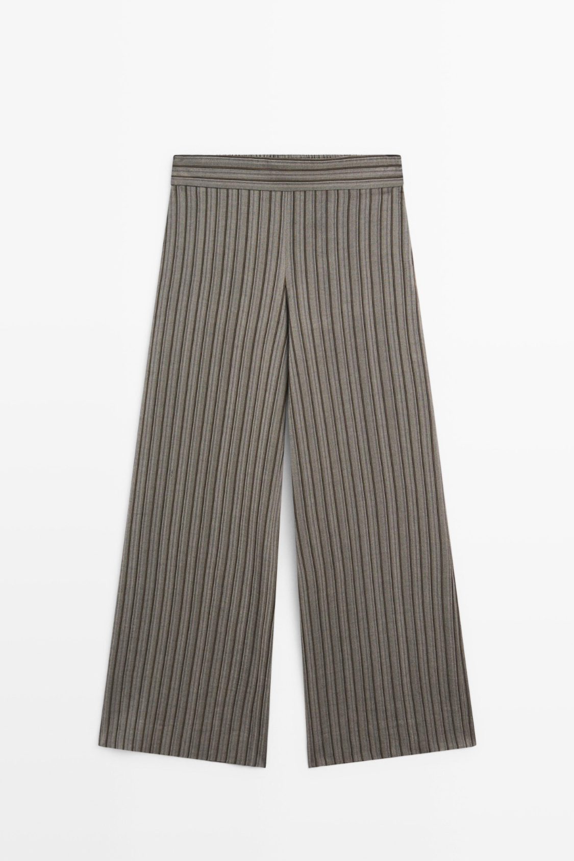 PANTALON LARGE À RAYURES