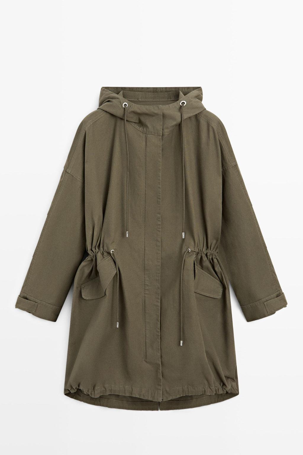 PARKA LONGUE EN COTON