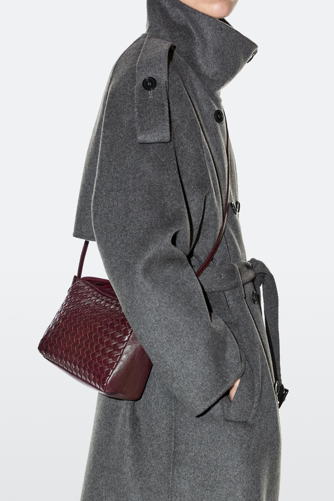 MINI-SAC TRESSÉ EN CUIR NAPPA