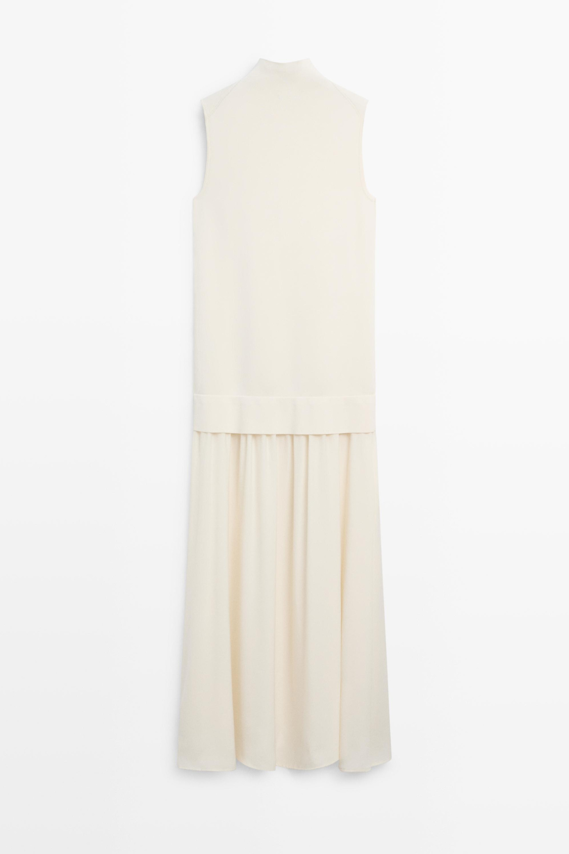 ROBE MIDI EN MAILLE COMBINÉE