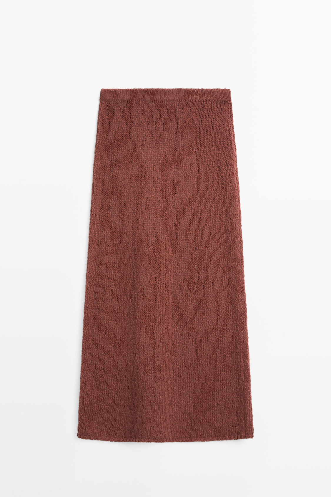 JUPE MIDI EN MAILLE DE COTON