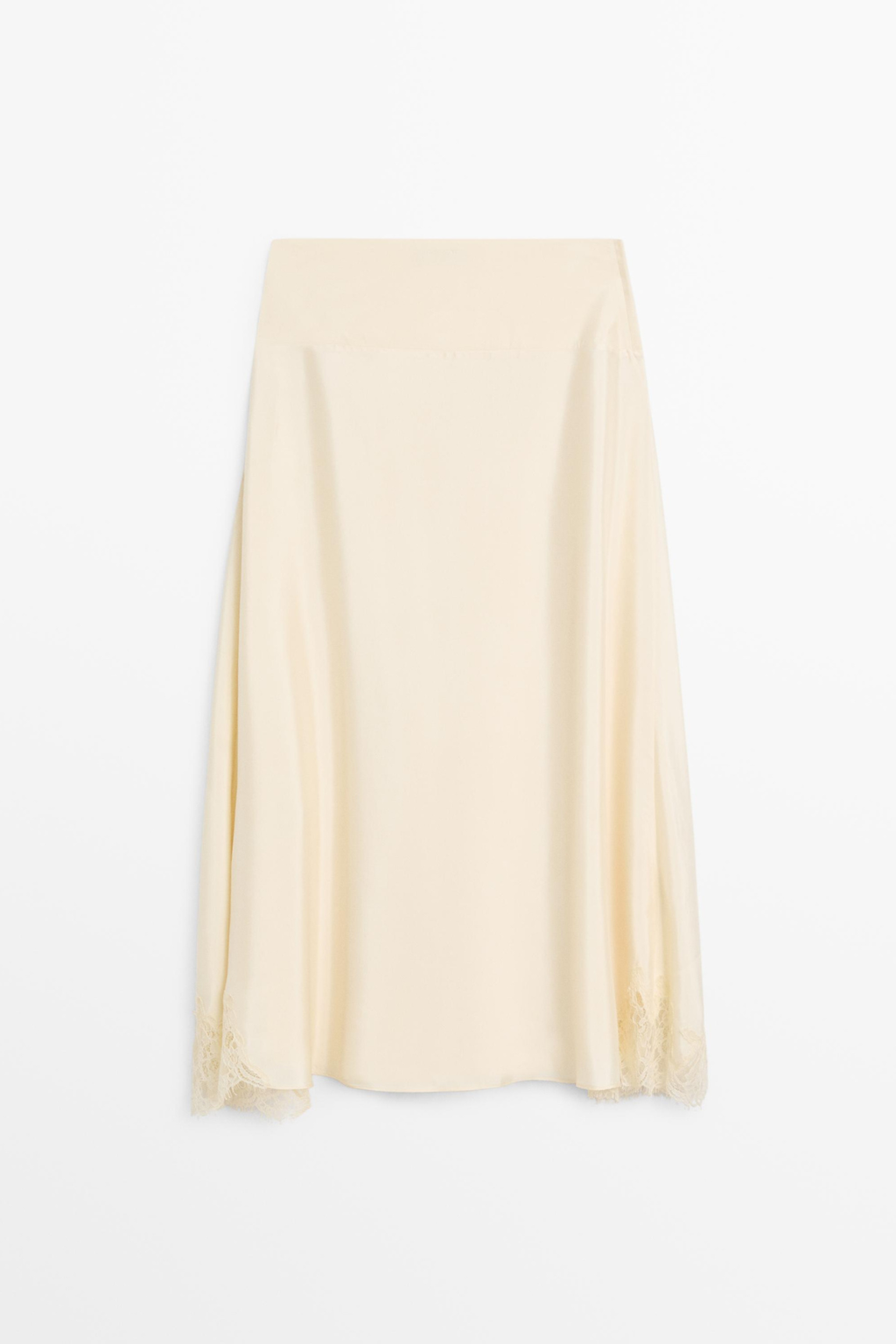 JUPE ASYMÉTRIQUE DÉTAIL LINGERIE