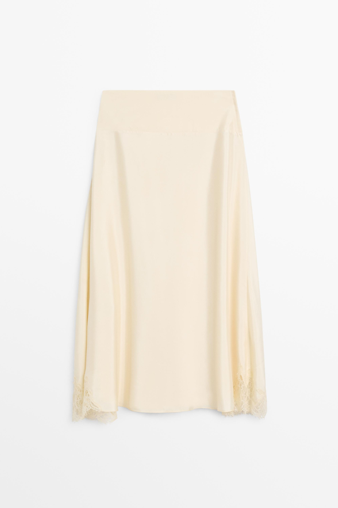 JUPE ASYMÉTRIQUE DÉTAIL LINGERIE