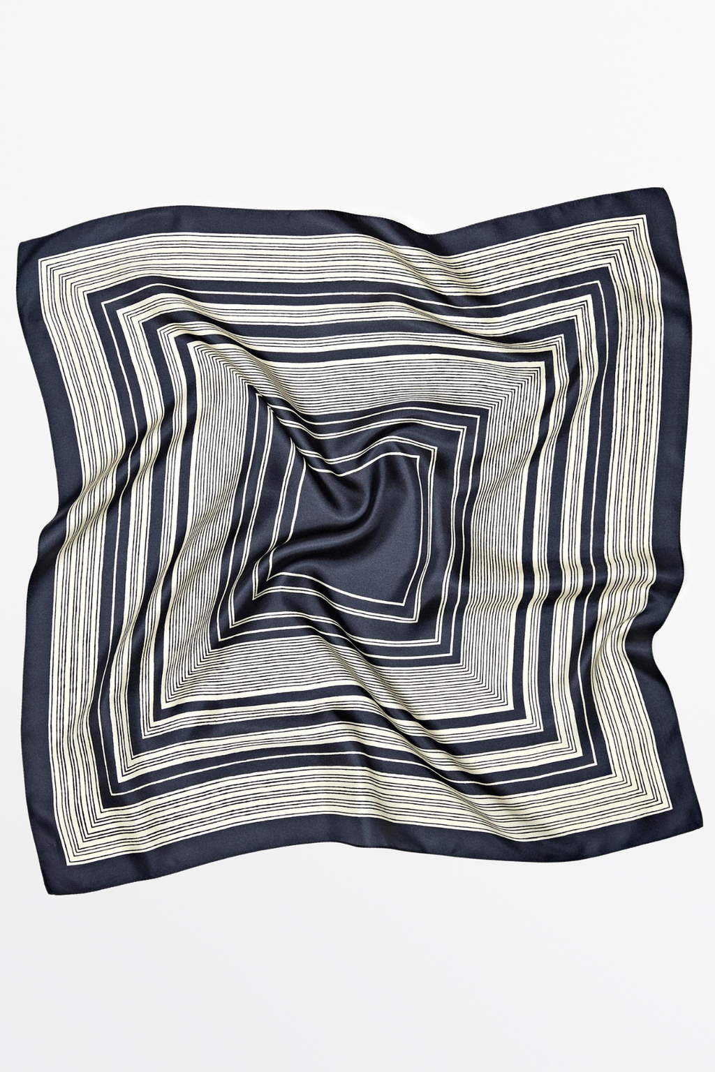 FOULARD À RAYURES 100 % SOIE