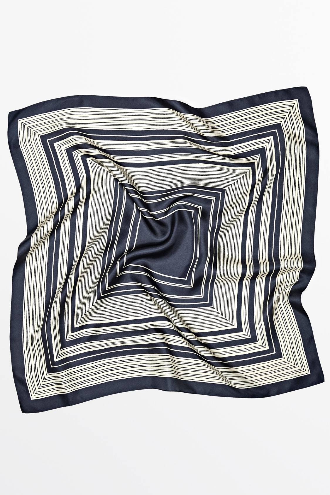 FOULARD À RAYURES 100 % SOIE