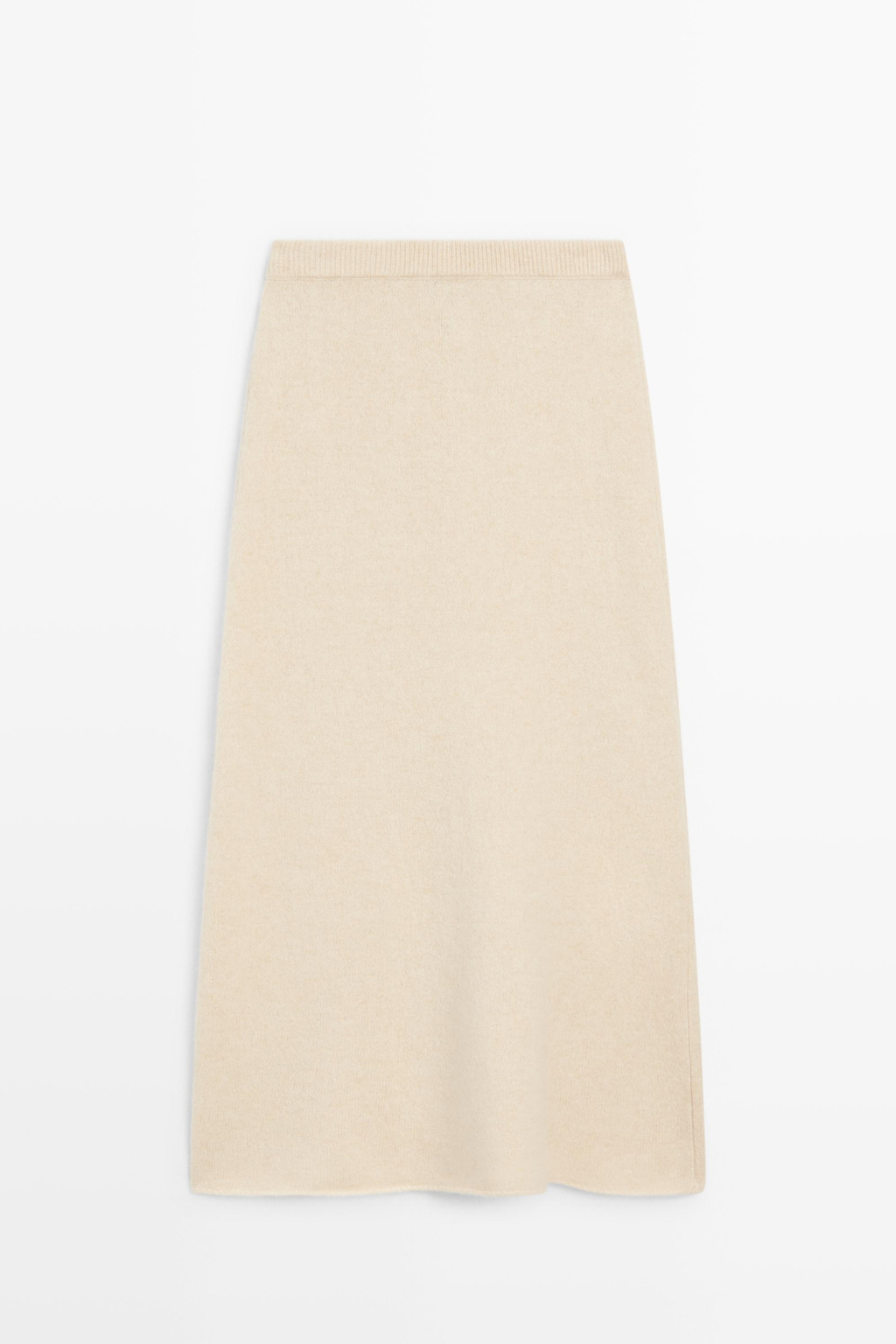 JUPE MIDI EN MAILLE DE LAINE ET D’ALPAGA