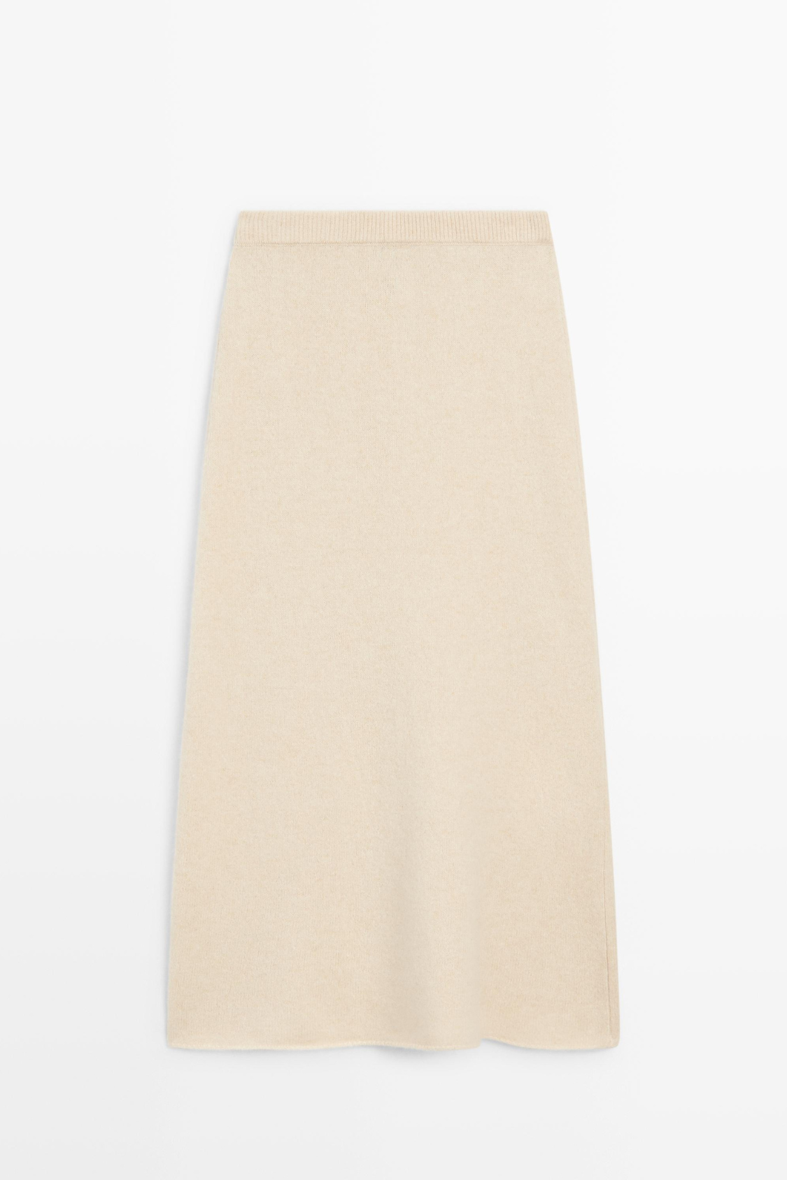 JUPE MIDI EN MAILLE DE LAINE ET D’ALPAGA
