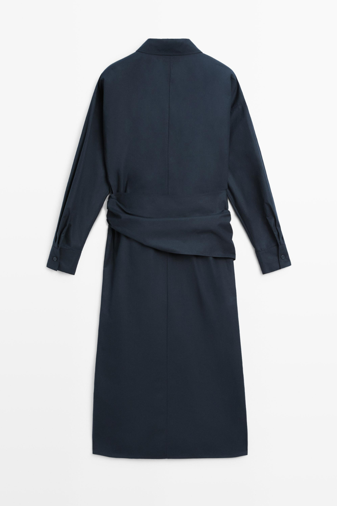 ROBE CHEMISE MIDI AVEC FOULARD