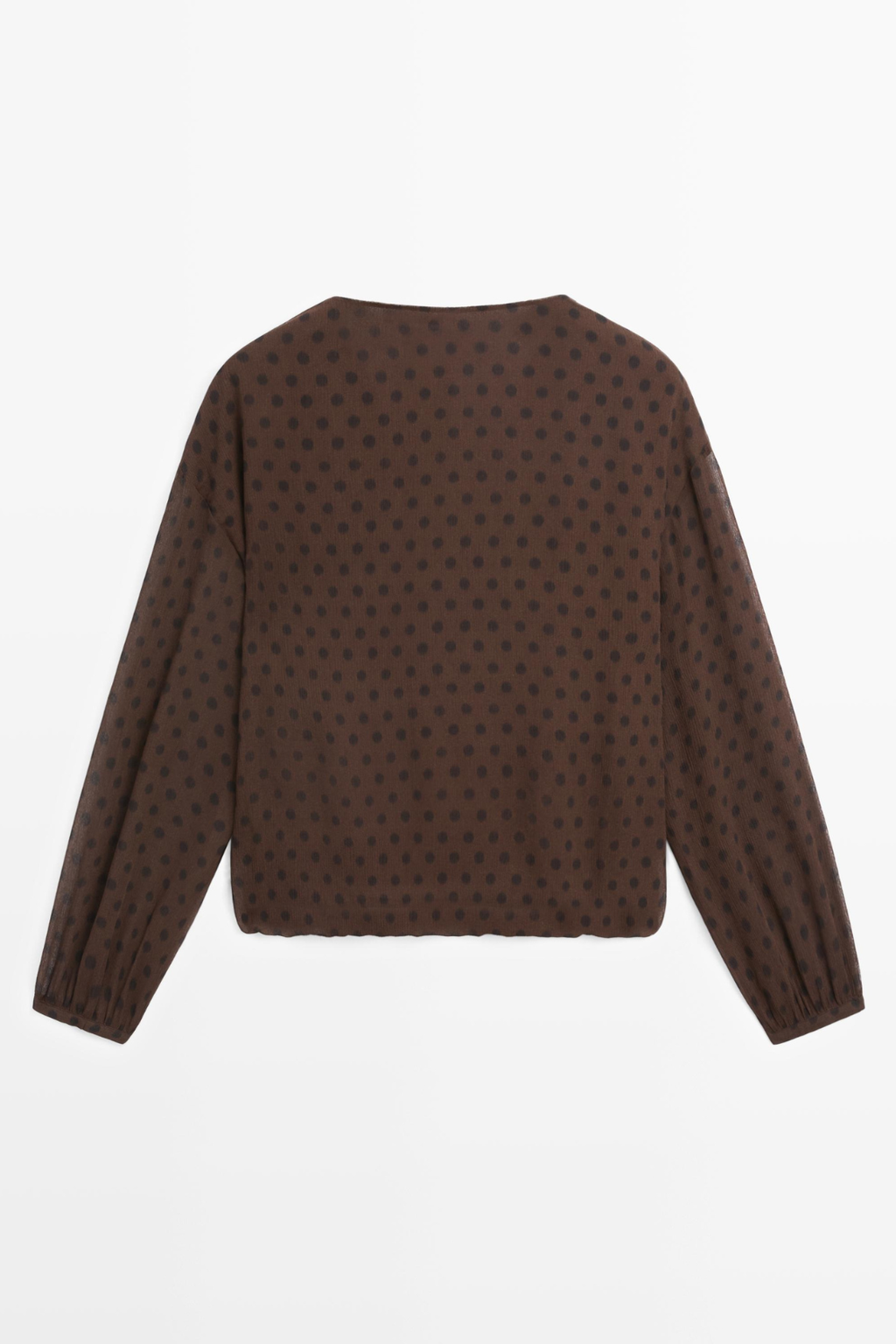 BLOUSE FLUIDE CACHE-CŒUR À POIS