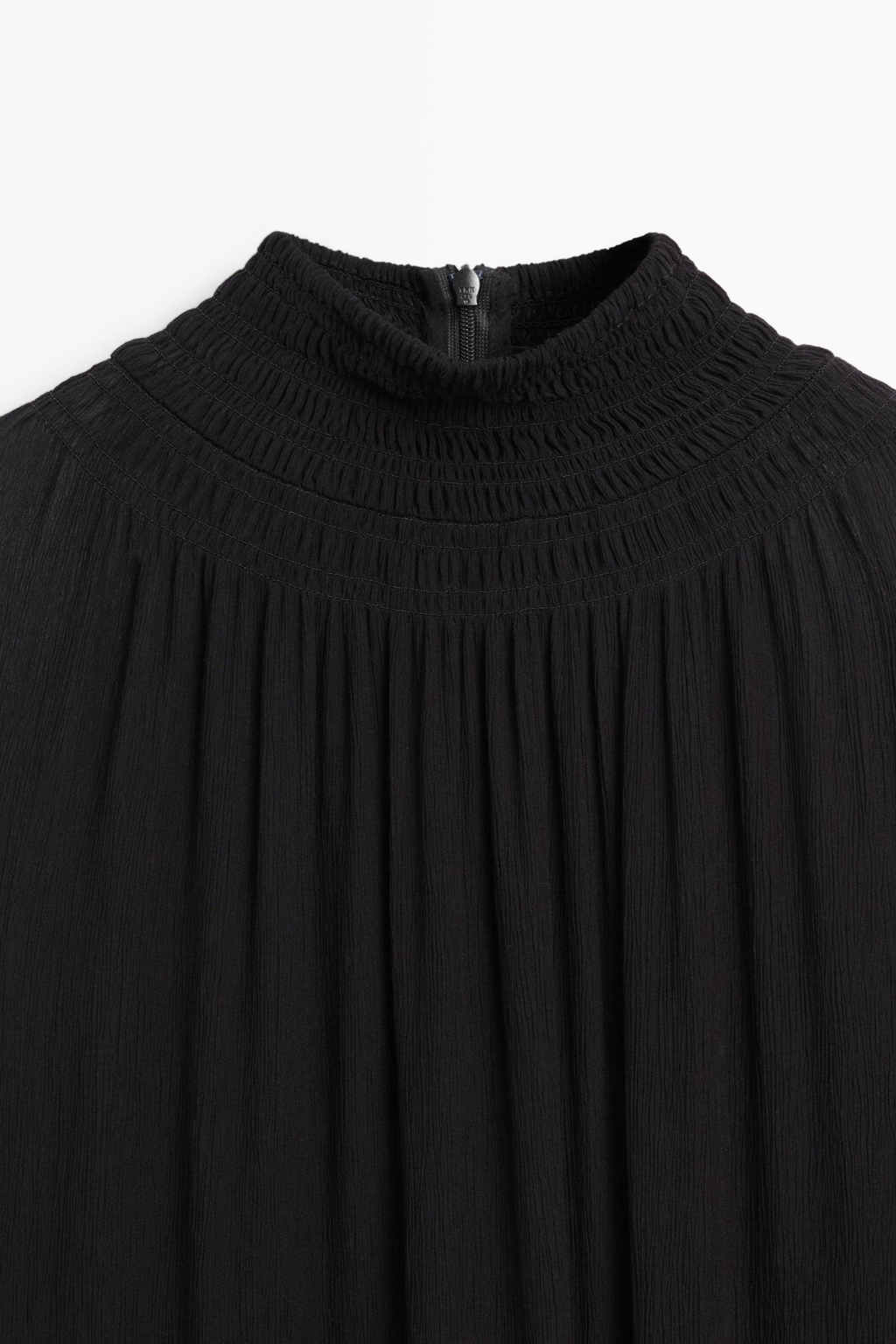 BLOUSE FLUIDE À COL CONTRASTANT