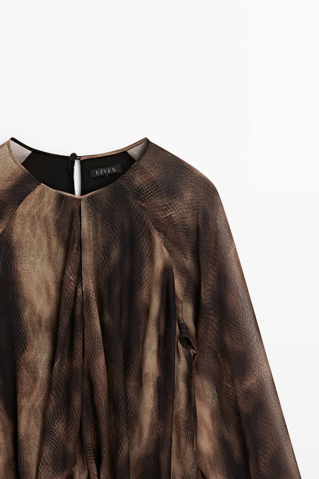 ROBE FLUIDE À IMPRIMÉ ANIMAL