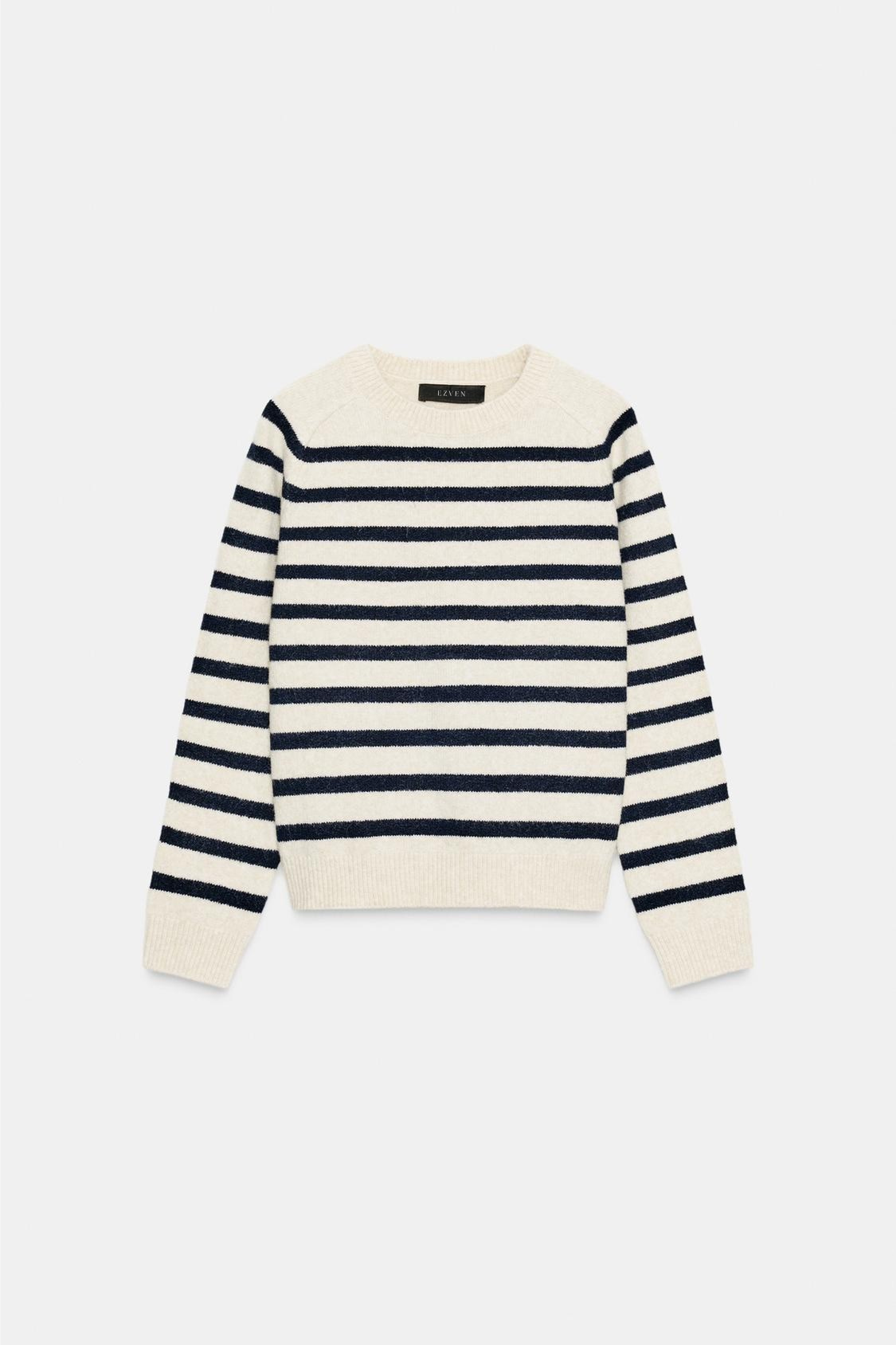 PULL EN MAILLE À RAYURES