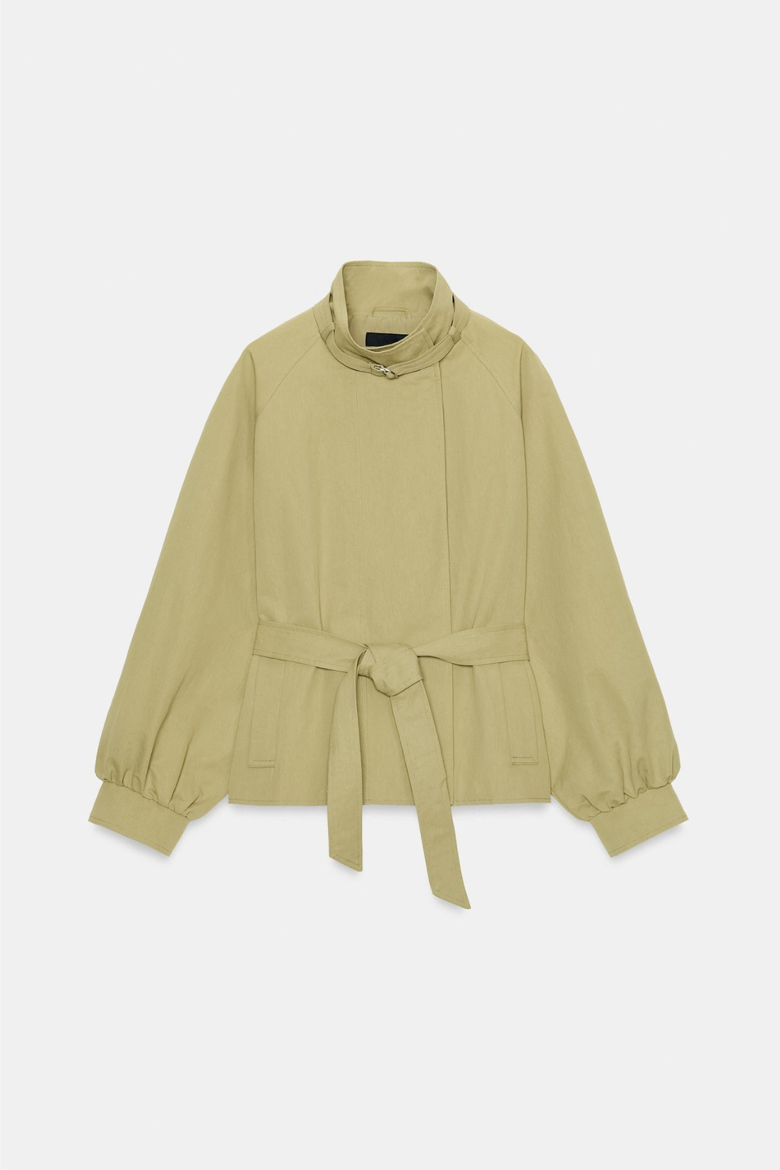 BLOUSON COL MONTANT AVEC CEINTURE