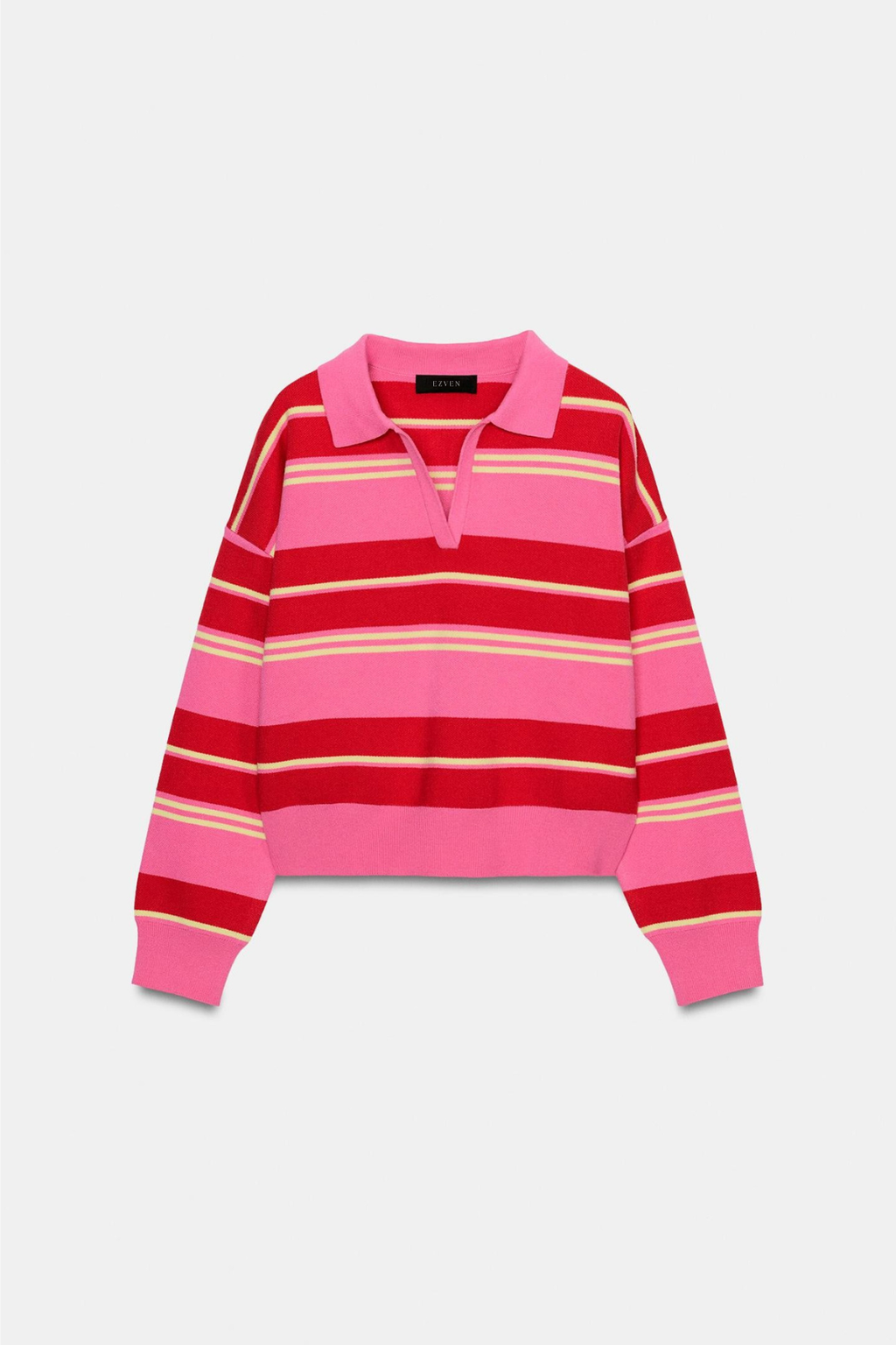 POLO EN MAILLE À RAYURES