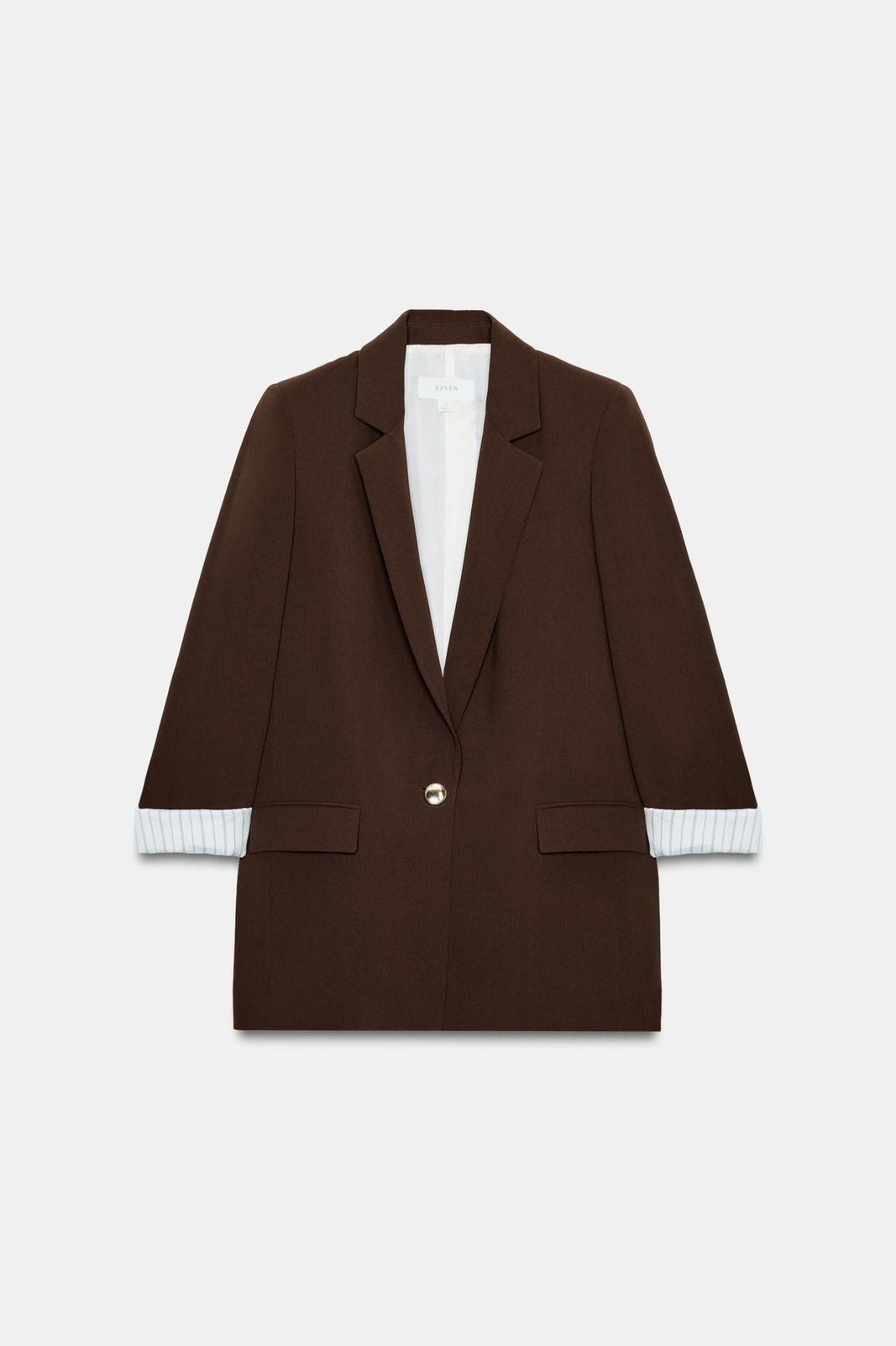 VESTE À MANCHES RETROUSSÉES ET POIGNETS IMPRIMÉS
