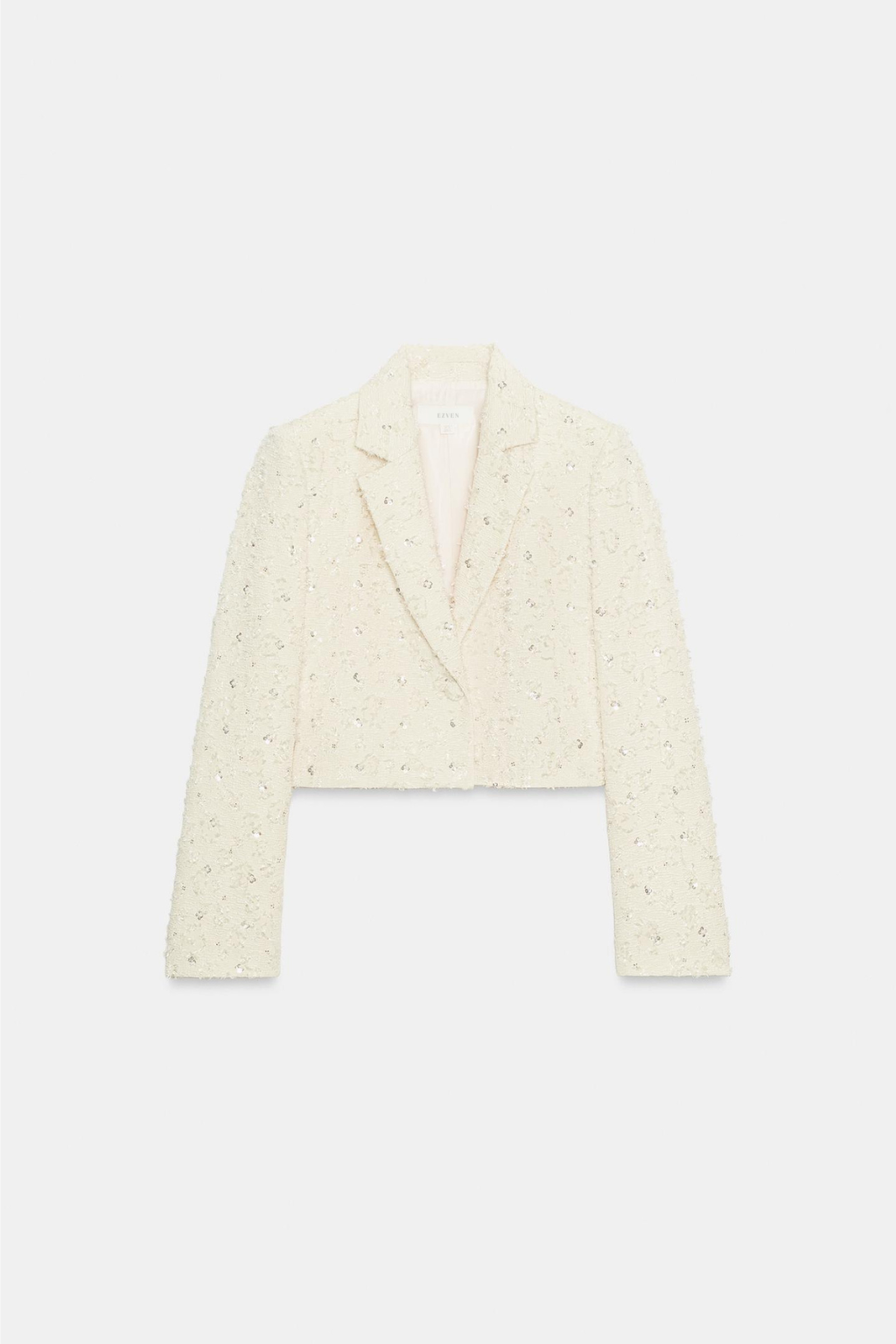 VESTE COURTE EFFRANGÉE À FANTAISIE