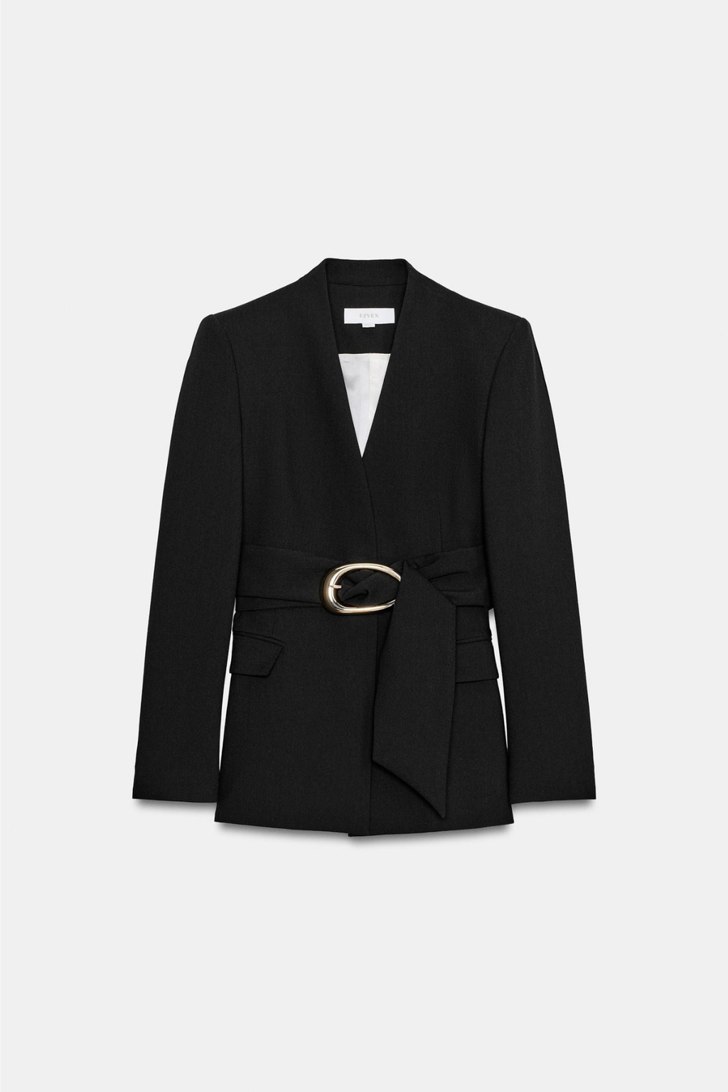 BLAZER CEINTURE BOUCLE DORÉE ENSEMBLE EZ SIGNATURE