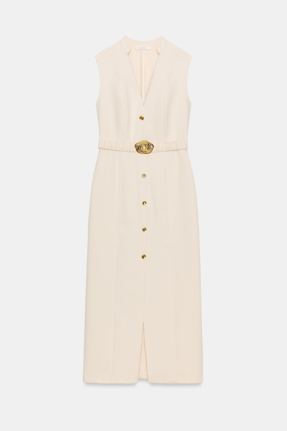 Robe midi avec ceinture