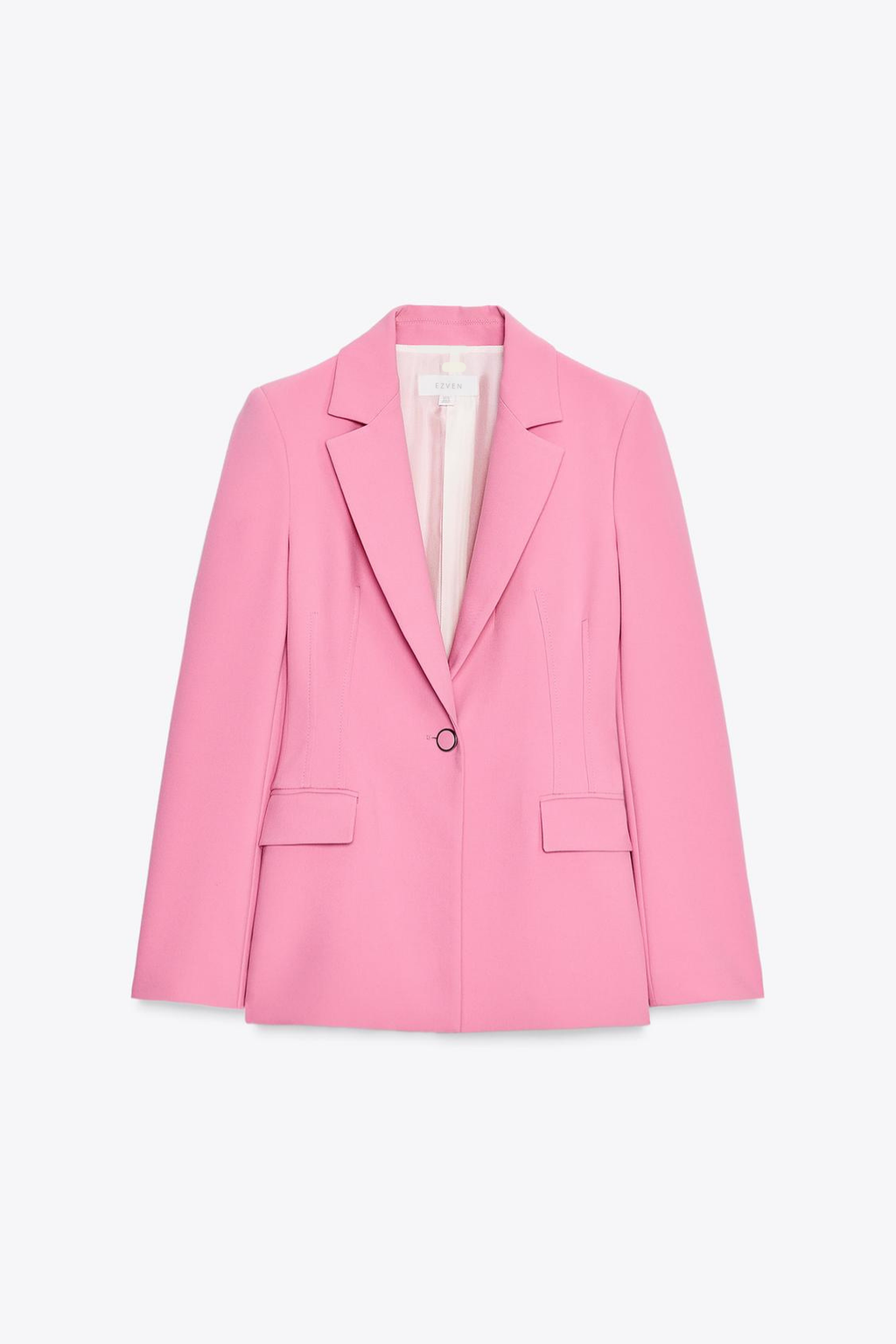 TAILLIERTER BLAZER MIT KLAPPENTASCHEN IN ROSA