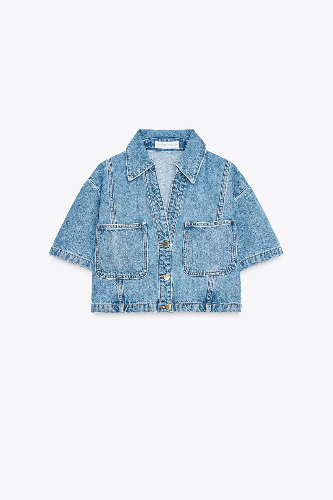 CROPPED-HEMD DENIM LINIE